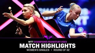 Bernadette Szocs vs Annett Kaufmann | WS R32 | WTT Champions Frankfurt 2023