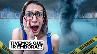 😱 🌪️ FOMOS EMBORA PORQUE TEVE ALERTA DE TORNADO E RISCO DE INUNDAR A CIDADE