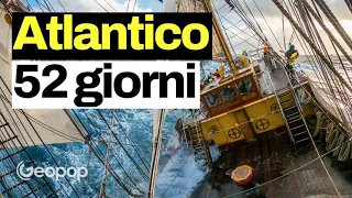 52 giorni nell'Atlantico su un veliero di inizio '900, tra onde enormi, pinguini e ghiacci antartici