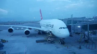 Qantas A380 Hong Kong to Sydney Economy Class