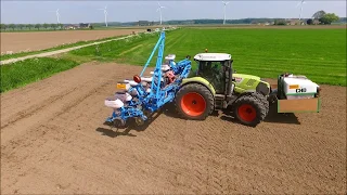 Mais zaaien / Sowing corn / Mais säen / CLAAS / Monosem  / Drone landbouw / Agriculture