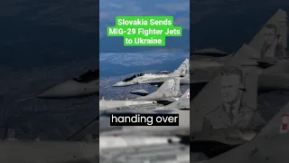Slovakia sends MIG-29 fighter jets to Ukraine #shorts