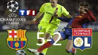 FC Barcelone 5-2 OL | 8ème de finale retour | Ligue des champions 2008/2009 | TF1/FR