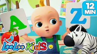 ABC Song | A is for Apple and more Learning Kids Songs with LooLoo Kids
