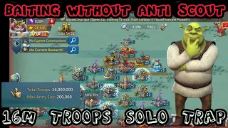Lords Mobile - T3 Solo Trap baiting without ANTI | Can i make it work ???