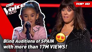 The MOST VIEWED Blind Auditions of The Voice Kids SPAIN 2021! 🇪🇸
