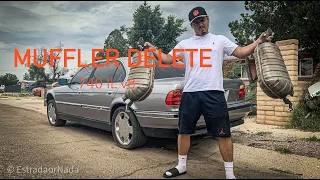 BMW 740IL MUFFLER DELETE/// HUGE DIFFERENCE