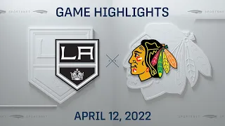 NHL Highlights | Kings vs. Blackhawks - Apr. 12, 2022