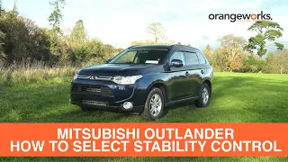 How to select Stability Control in your Mitsubishi Outlander