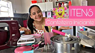 PRINCIPAIS UTENSÍLIOS PARA INICIAR NA CONFEITARIA - Itens essenciais para confeiteiras iniciantes😍