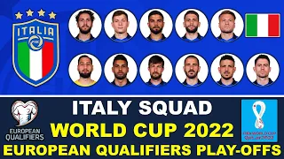 Italy World Cup 2022 European Qualifiers Play-Offs Squad With Match Schedule & Potential Lineup