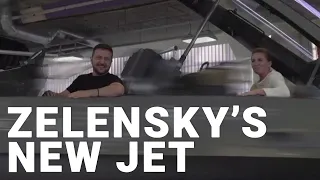 Zelensky tests out F-16 from Denmark