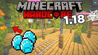 Minecraft 1.18 Hardcore Survival - Ep 5 - Lush Mineshaft Diamonds! (and Broccoli)