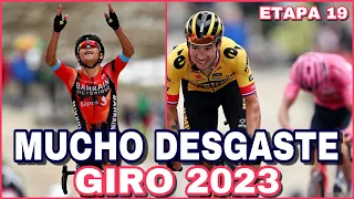 RESUMEN ETAPA 19 ➤ GIRO de ITALIA 2023 🇮🇹 Pensando en la Cronoescalada