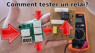 Comment tester un relai de carte électronique avec un multimètre mode ohmmètre ou testeur continuité