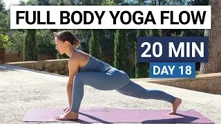 20 Min Full Body Yoga Flow | Day 18 - 30 Day Yoga Challenge