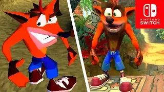 Crash Bandicoot: The N-Sane Trilogy Graphics Comparison (Switch vs PS1)