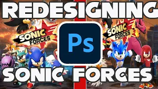 Redesigning Sonic Forces - Adobe Photoshop