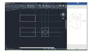 Orthographic Projection Demo 2 using AutoCAD
