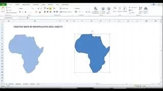 MS Excel: Learn how to Create Maps by editing Shapes