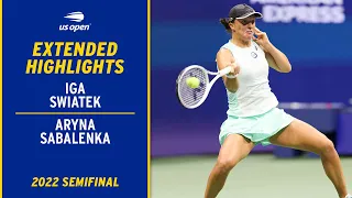 Iga Swiatek vs. Aryna Sabalenka Extended Highlights | 2022 US Open Semifinal