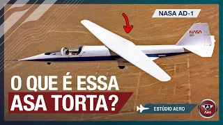 A ASA TORTA desse avião é REAL? Conheça o NASA AD-1 com ASA OBLÍQUA