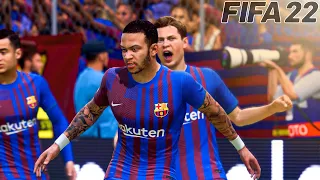 FIFA 22 - BARCELONA vs BENFICA - UEFA Champions League | Gameplay & Full match