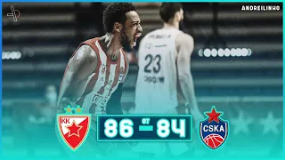 Crvena Zvezda mts Belgrade - CSKA Moscow |86-84 OT| ● Full Highlights ● Round 5