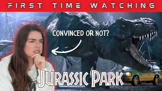 This * BLEW * her mind! - Sci-Fi Hater Girlfriend First Time Watching | Reaction * JURASSIC PARK *