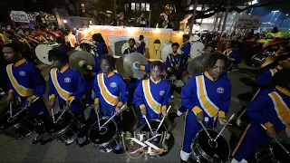 Young Audience Vs Edna Karr High School - Drum Battle @ the 2024 Krewe of Muses Parade