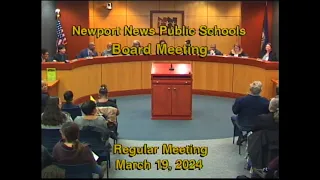 School Board Meeting and Budget Approval: March 19, 2024