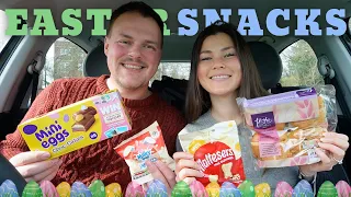 trying *NEW EASTER* supermarket snacks!! | March 2024