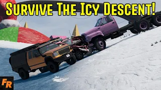 Survive The Icy Descent! - BeamNG Drive - The One Wheel Wonder