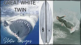 Great White Attack (on waves) - Wooly TV Surfboard Review #48