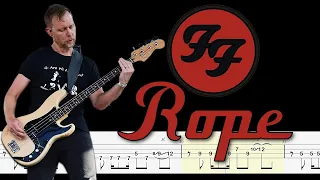 Foo Fighters - Rope (Bass Tabs and Notation ) By @ChamisBass  #foofighters #chamisbass #basstabs