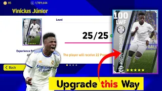 New Vinicius junior Max Rating Upgrade Pes 2023 | Max Level | eFootball 2023 Mobile