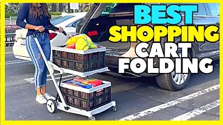 Top 5 Best Foldable Shopping Cart 2023 Collapsible Foldable Grocery Cart