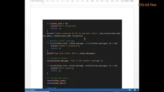 KTU CS332 Network Programming Lab|S6 CS|Socket Programming with TCP and UDP