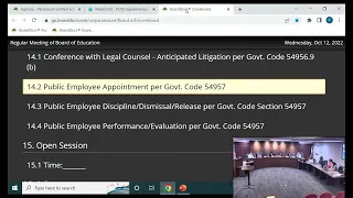 Paramount USD Board Meeting 10-12-22
