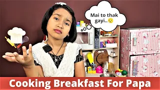 Cooking game in Hindi Part-43 / Cooking Breakfast for Papa | #LearnWithPari