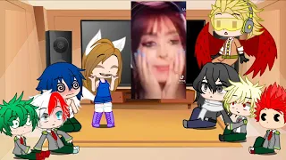 Boku no hero academia reacciona a tik toks más una invitada 🥦🦈🔥❄💥🐺💤🦑🦅