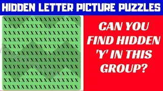 Observation Test | Hidden Letters Puzzles with Answers