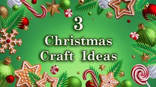 3 IDEAS🎄Affordable Christmas Decoration ideas🎄DIY Christmas Ornaments craft ideas🎄Tree Ornaments