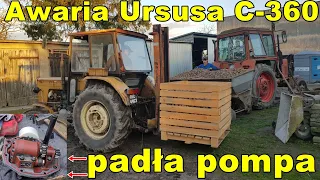 Awaria pompy hydraulicznej w ursusie C-360 | Stara wytrzymała ponad 40 lat  | Vlog Kamila