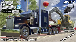 Transporting LOGGING EQUIPMENT with KENWORTH | Silverrun Forest | FS22 Platinum Edition | Episode 27