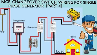 MCB Changeover Switch Wiring For Single Phase Generator [Part 4] Ed Electrical Tech.