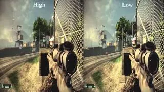 Battlefield Bad Company 2 Multiplayer PC High Vs Low Comparison HD