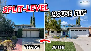 50 Year Old Split Level House Flip Before & After - Split Level Home Remodel