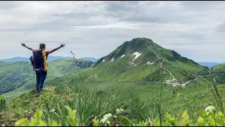 Randonnée seule dans les Monts du Cantal (GR 400)