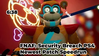FNAF: Security Breach PS4 Newest Patch Speedrun  (6:38) [FIRST TRY OF SPEEDRUNING IN MY LIFE]